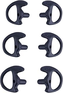 Sponsored Ad - KS K-STORM Two Way Radio Ear Mold Replacement Soft Silicone Ear Insert for Acoustic Coil Tube Earpiece (Bla...