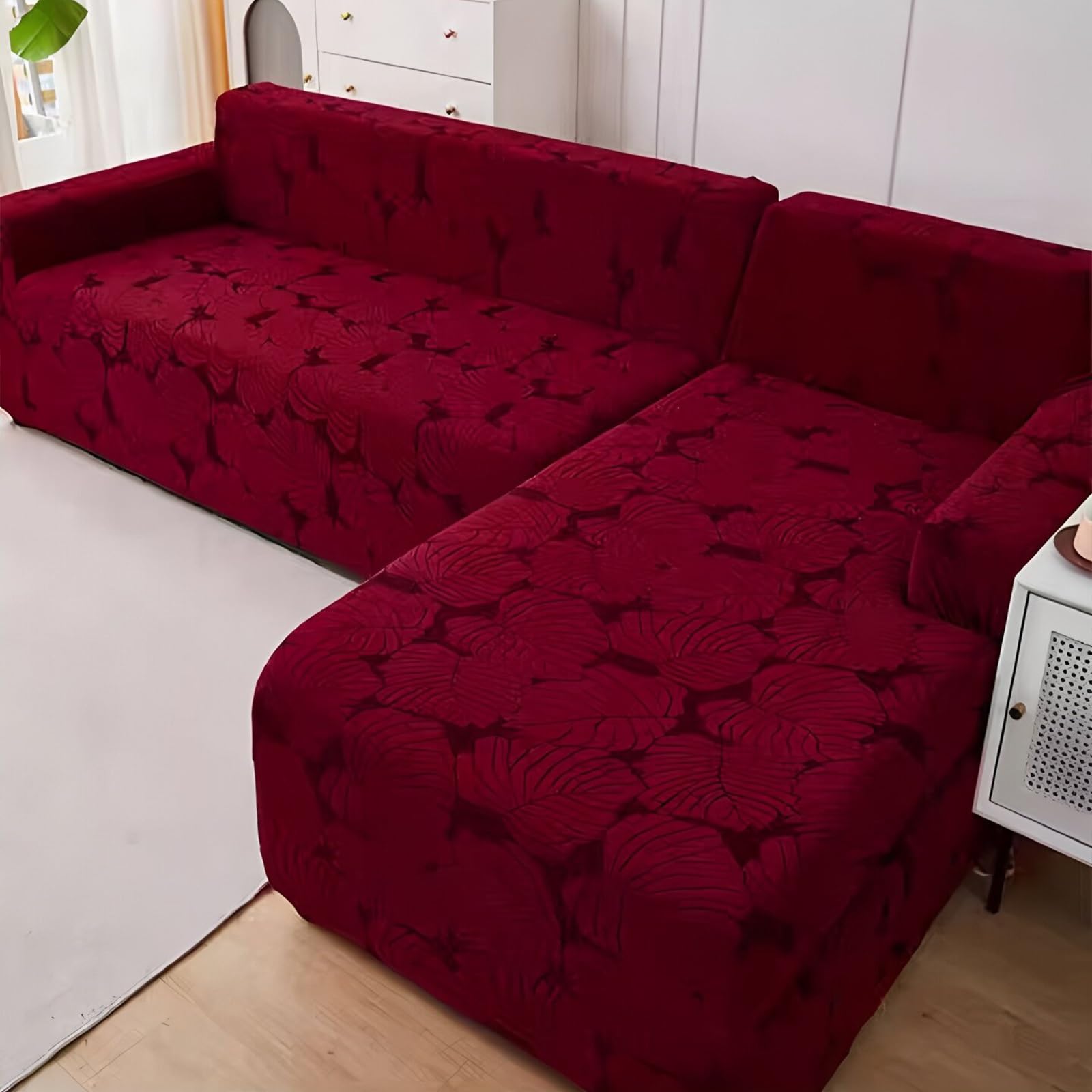 Sofabezug 2/1/3/4 Sitzer, Sofa Überzug L U Form Ecksofa Stretch Sofa/Couch Überzug, Universal Couchbezug, Sofa Cover Sofa Überwurf Sofaschoner(#I,235cm-300cm(1pcs))
