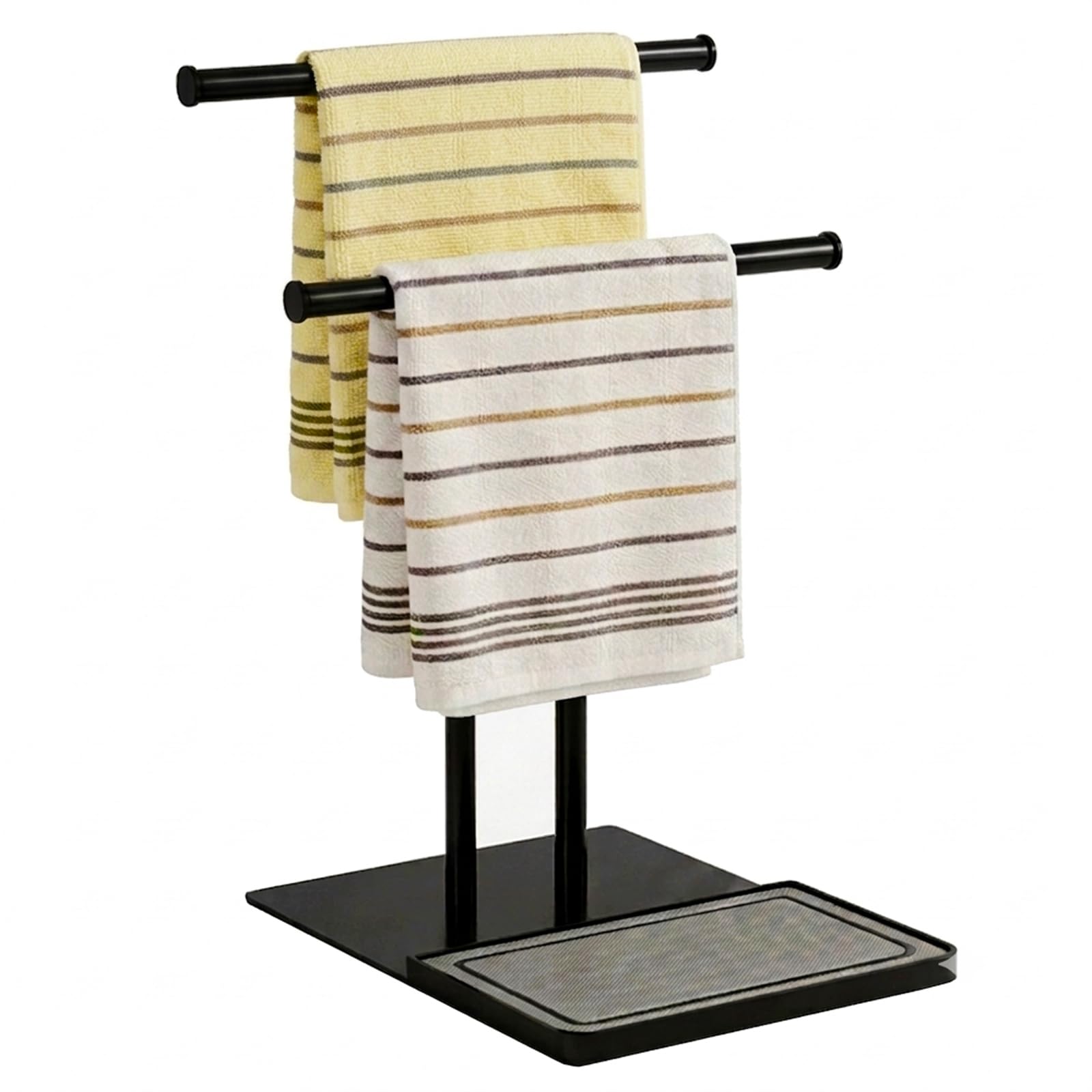 Photo 1 of NADAMOO Standing Towel Rack - Adjustable Height (Black)