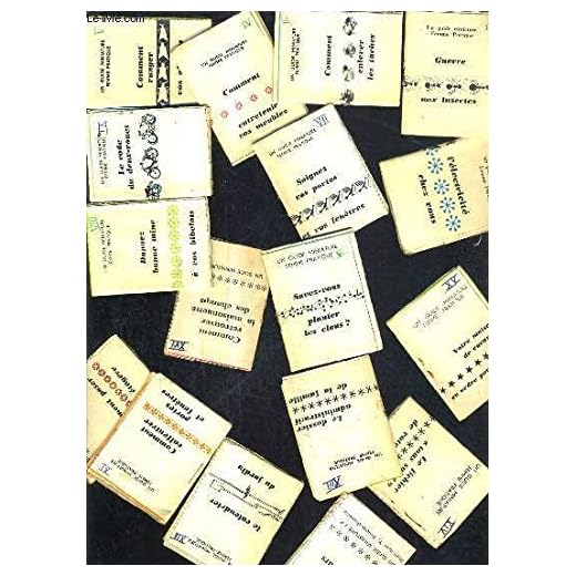 UNE GUIDE MINIATURE FEMME PRATIQUE EN 17 PETIT FASCICULE (5X7 CM) NUMEROTES DE 1 A 17 - l'éléctricité chez vous - guerre aux insectes - comment enlever les tâches - comment entretenir vos meubles - savez vous planter les clous etc...