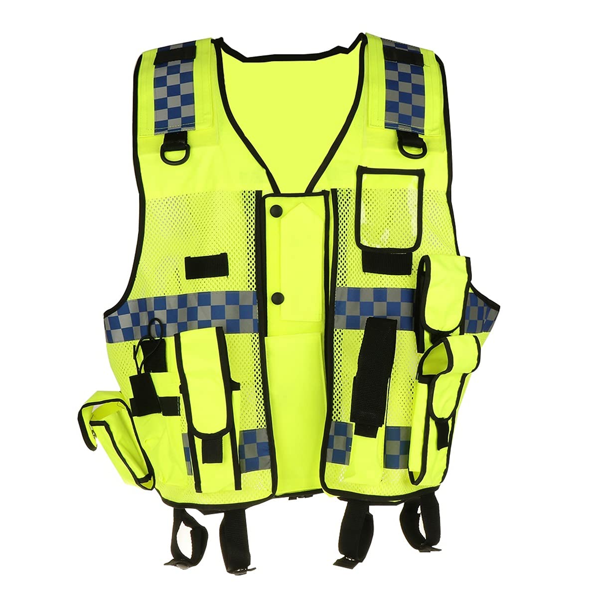 High-visibility reflective safety vest Safety Vest With Reflective Strips, Visibility Zipper Front Safety vests for men women