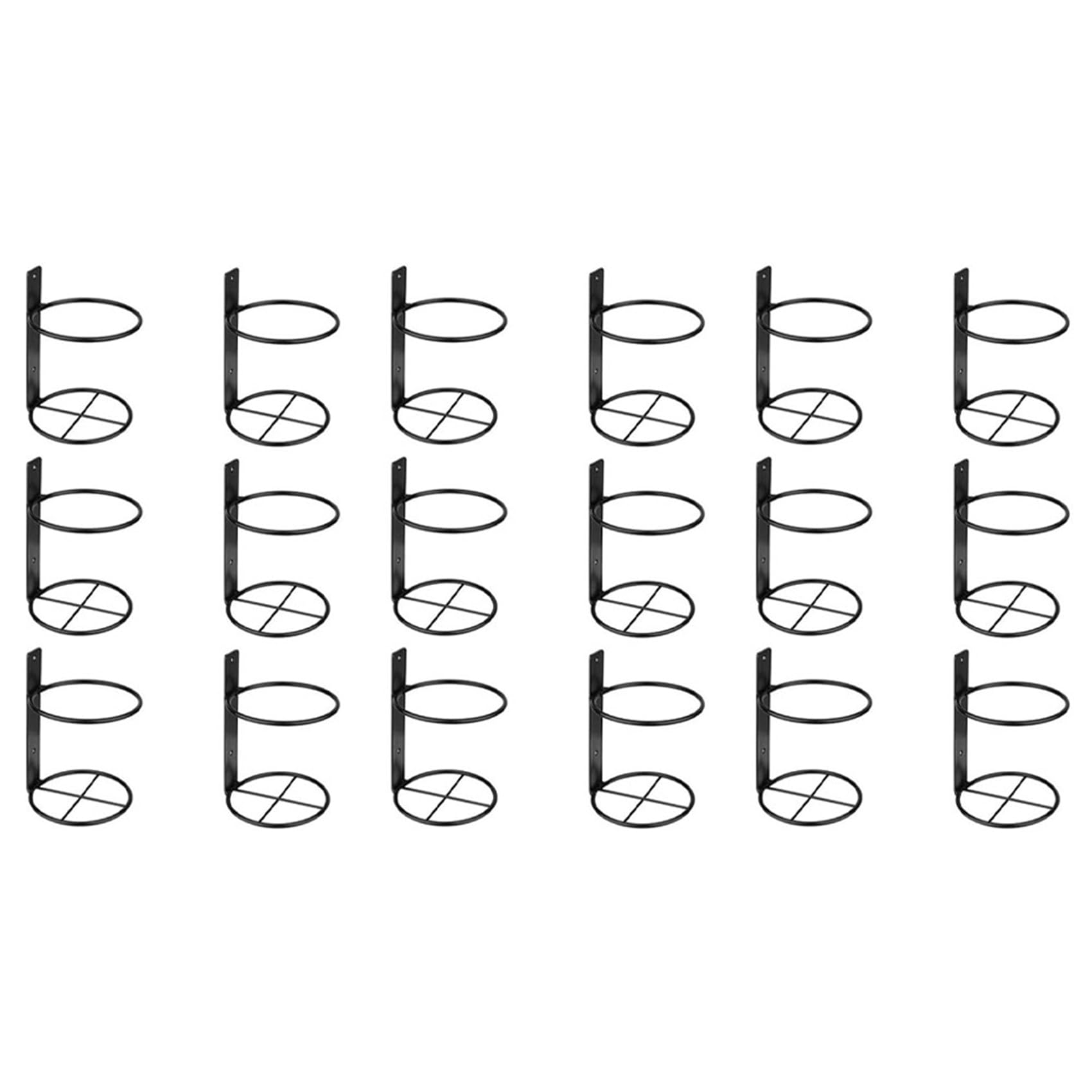 Hndhbfgrt Wine Wall Holder, 18 Pack Wall Mounted Wine Rack, Metal Wine Bottle Display Holder