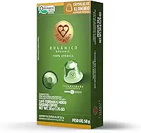 3 Corações Cápsulas de Café Orgânico, Compatíveis com Nespresso, contém 10 cápsulas
