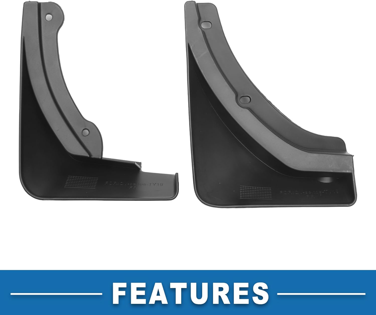 Mud Flap Splash Guard with Mount Accessories Front & Rear Side Mud Guard for Kia Seltos Sport 2020-2023 (Set of 4), 29x24x12.5cm, Black