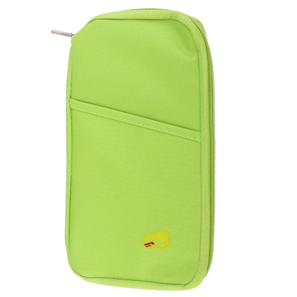 Convenient Multifunctional Travel Document Passport Cellphone Cash Storage Holder Wallet Organizer Bag Burgundy-image-5