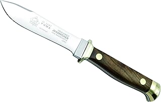 Puma Jagdnicker Nach Frevert Walnut Wood German Made Hunting Knife with Leather Sheath