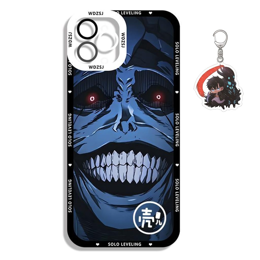 Solo Leveling Phone Case Compatible with iPhone 16/15/14/13/12/11/X/8/7 Multi-Model Sung Jinwoo Phone Protective Cover (for iPhone 16,13)