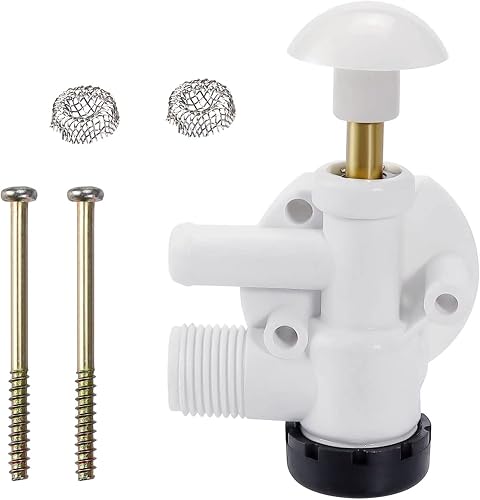 Beaquicy 385314349 RV Water Valve Kit Upgraded Toilet Water Valve Assembly Replacement for Dom-etic Sealand VacuFlush Toilet Models
