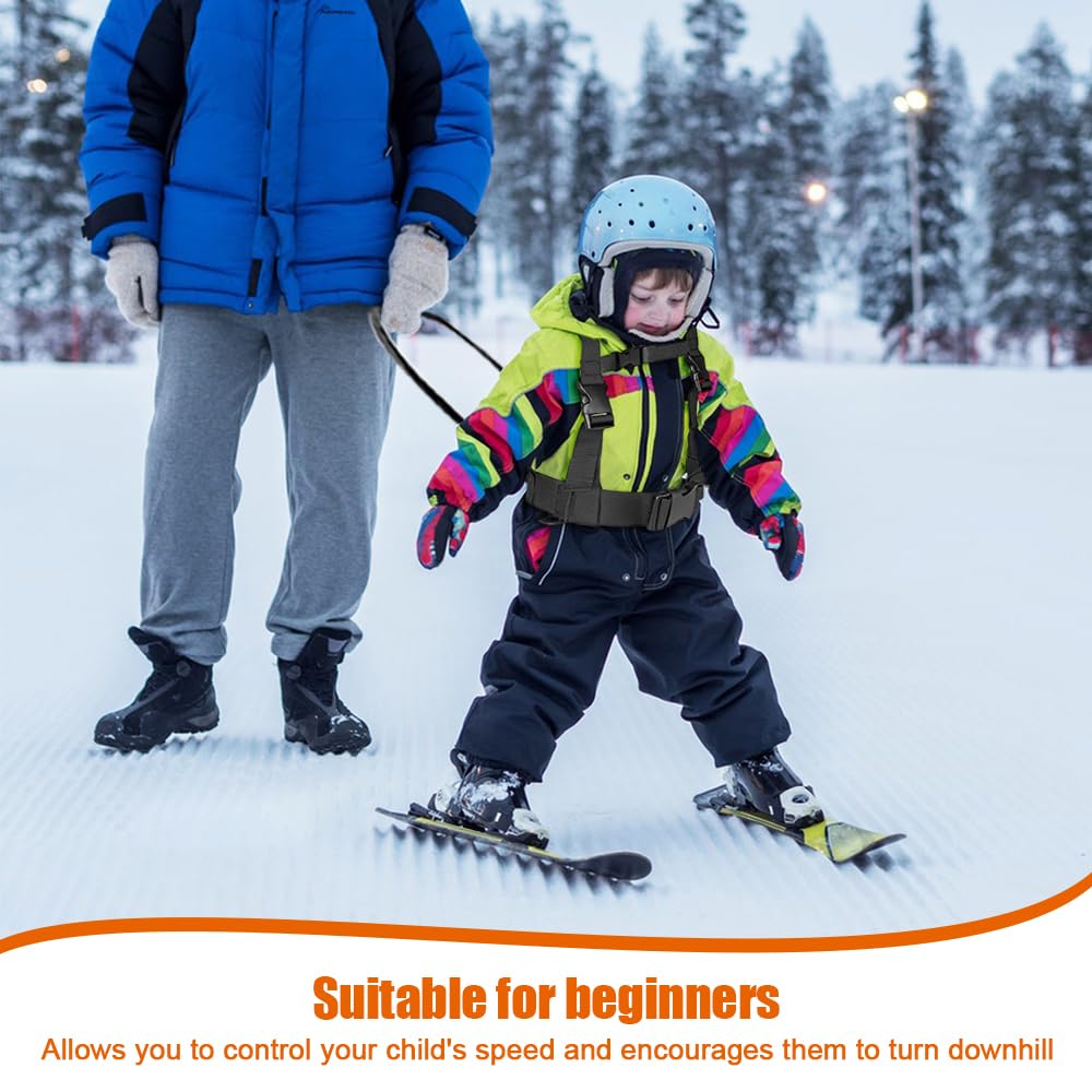Imbracatura da Sci per Bambini, Imbracatura da Allenamento Guinzaglio per Sci Imbracatura da Sci e Snowboard per bambini Rimovibile per Principianti Ragazzi Ragazze