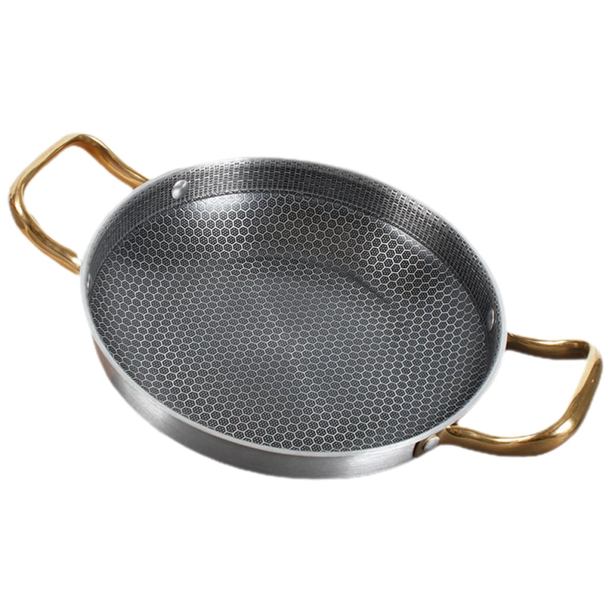 Poêle à frire induction 24 cm en acier inoxydable alvéolé Homoyoyo