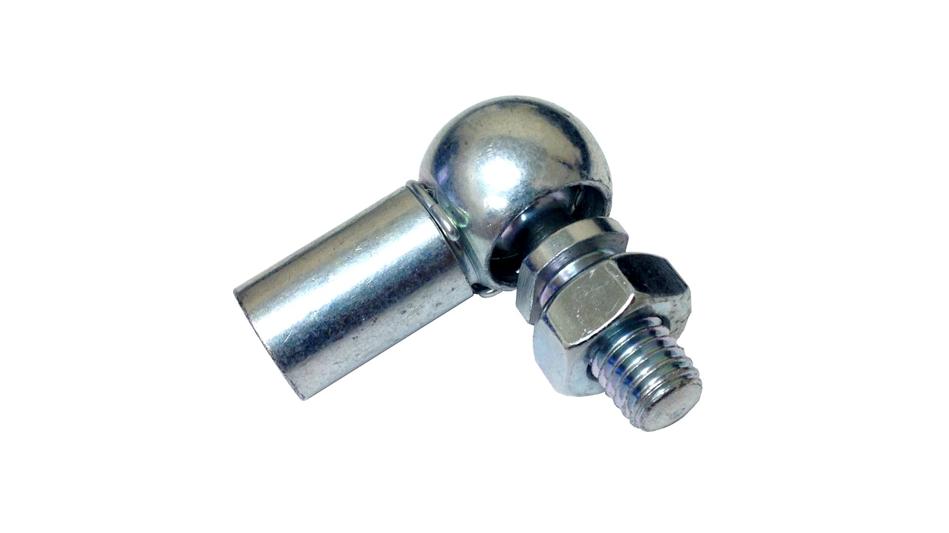 BansbachEasylift 544 D3 M8 Elbow Joint Endfitting, Steel, Right Hand Thread