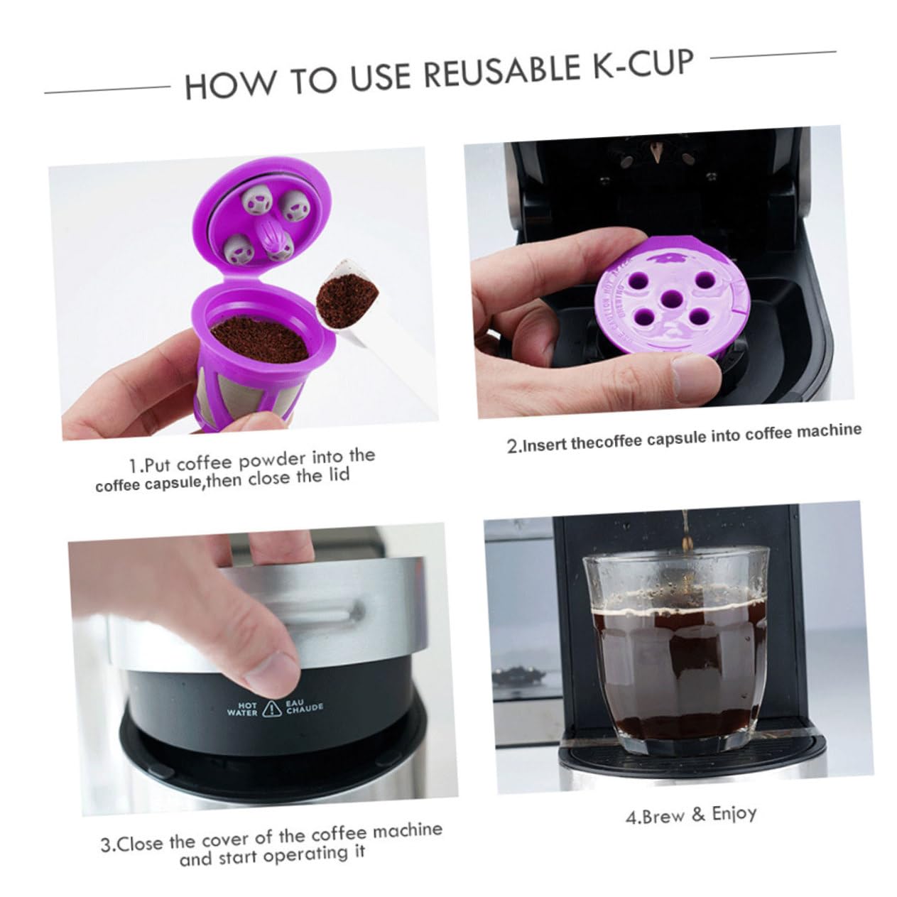 LIFKOME 10piezas De Café Recargables Reutilizables De Filtros De Café Compatibles Accesorios Resistente y De Limpiar