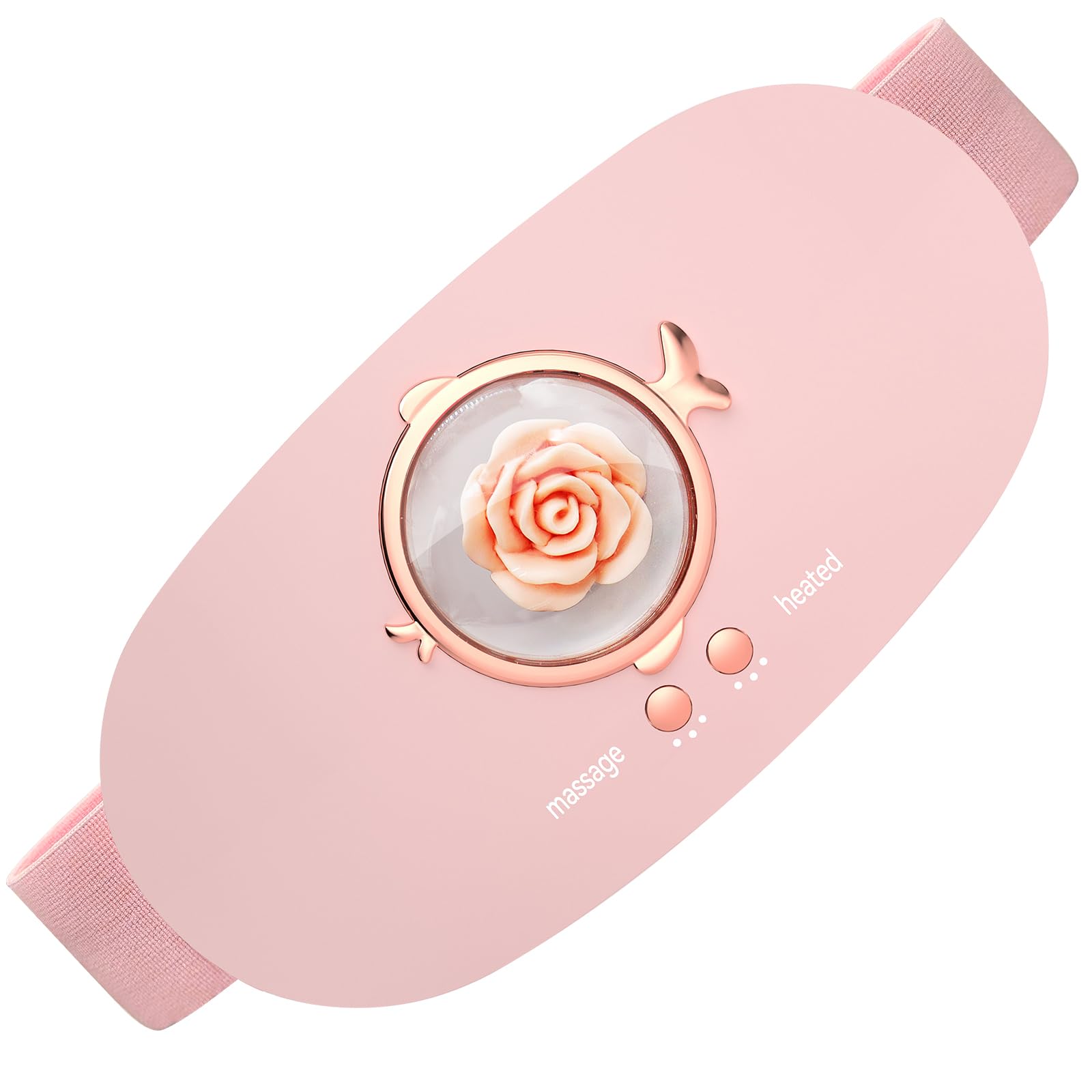 NreirlyPortable Period Cramp Heating Pad - Cordless Menstrual Relief, 5 Heat Levels, 7 Massage Modes, Fast Heating, Adjustable Belt, 3000mAh, Gift for Women