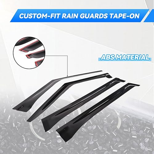 Miniatura 6 de Deflector de ventana lateral de ABS para Land Rover Range Rover Vogue L460 2023-2024 Ventshade Ventshade de ventana de puerta de automóvil,