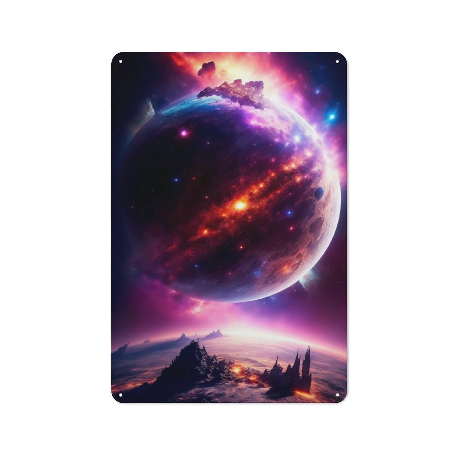 Junmoney Astral Mirage Retro Tin Sign 30X20cm For Garage Or Workshop, For Furnishing A New Garage And Workshop With Retro Decor