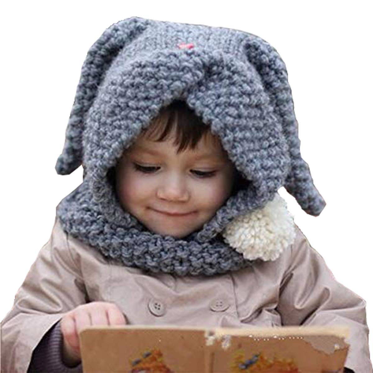 Baby Girls Boys Winter Hat Scarf 