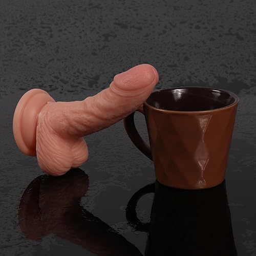 Miniatura 4 de ANFEI Mini consolador realista para adultos, juguetes sexuales ideales para la masturbación femenina de 5.31 pulgadas