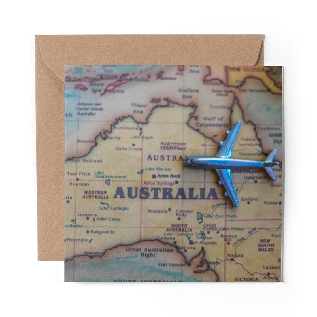 DV DESIGN 1 x Greeting Card Australia Travel Gap Year Holiday - Blank Birthday Celebration Anniversary #21168