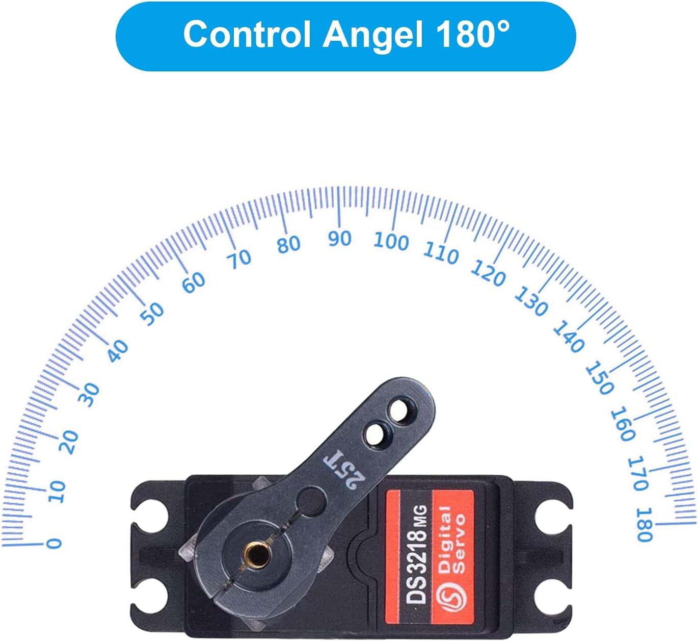 DS5160 Servomoteur,Digital Servo Servomoteur 60KG 180° Servo Numérique à Engrenages Métalliques Servo RC étanche pour 1/5 Redcat HPI Baja,Voiture Rc HéLicoptèRe Gouvernail Bateau Avion Diy Modelisme