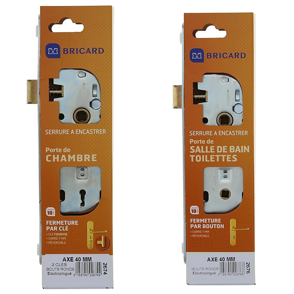 Serrure pour porte de chambre Bricard et WC pour rénover votre appartement
