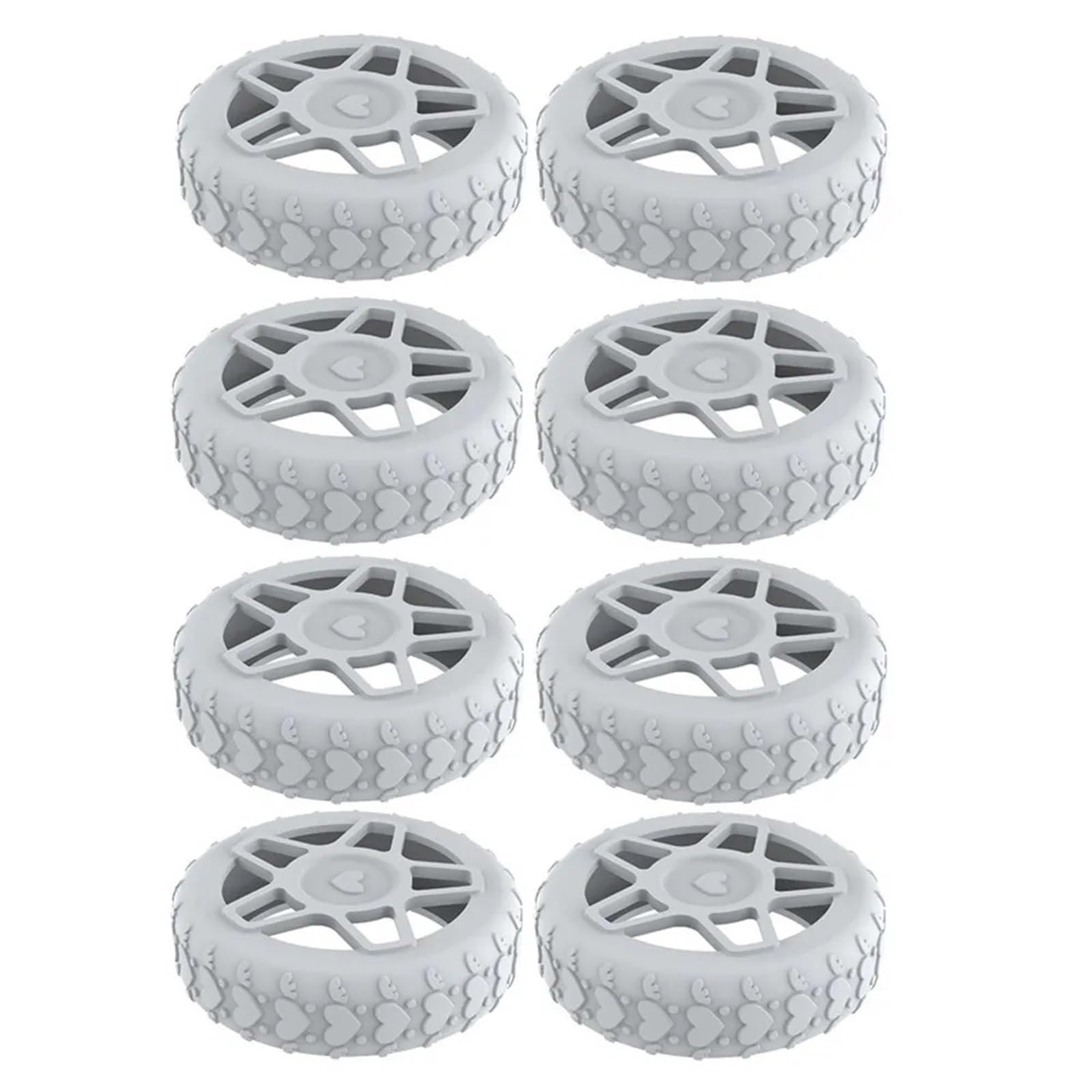 Funda protectora de silicona para ruedas de equipaje, antideslizante, reduce el ruido, anillos de protección de ruedas, absorción de golpes, antideslizante, rollo silencioso, cojín de choque