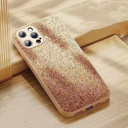 Luxury Cork Wood Breathable Phone Case for iPhone 14 12 11 13 Pro Max Mini XS XR X 6 6S 7 8 Plus SE...