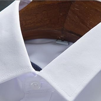 Button Down Shirt Men Regular Fit Business Casual Dress Shirts Solid Long Sleeve Stretch Wrinkle-Free Formal Shirts