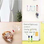 Reusable Silicone Magnetic Cable Ties, 7.48'' Magnetic Twist Ties for Bundling and Organizing, Holding Stuff, USB Charging Cords, Fridge Magnets, or to Play and Decorate(7 Colors, 28-Pack)