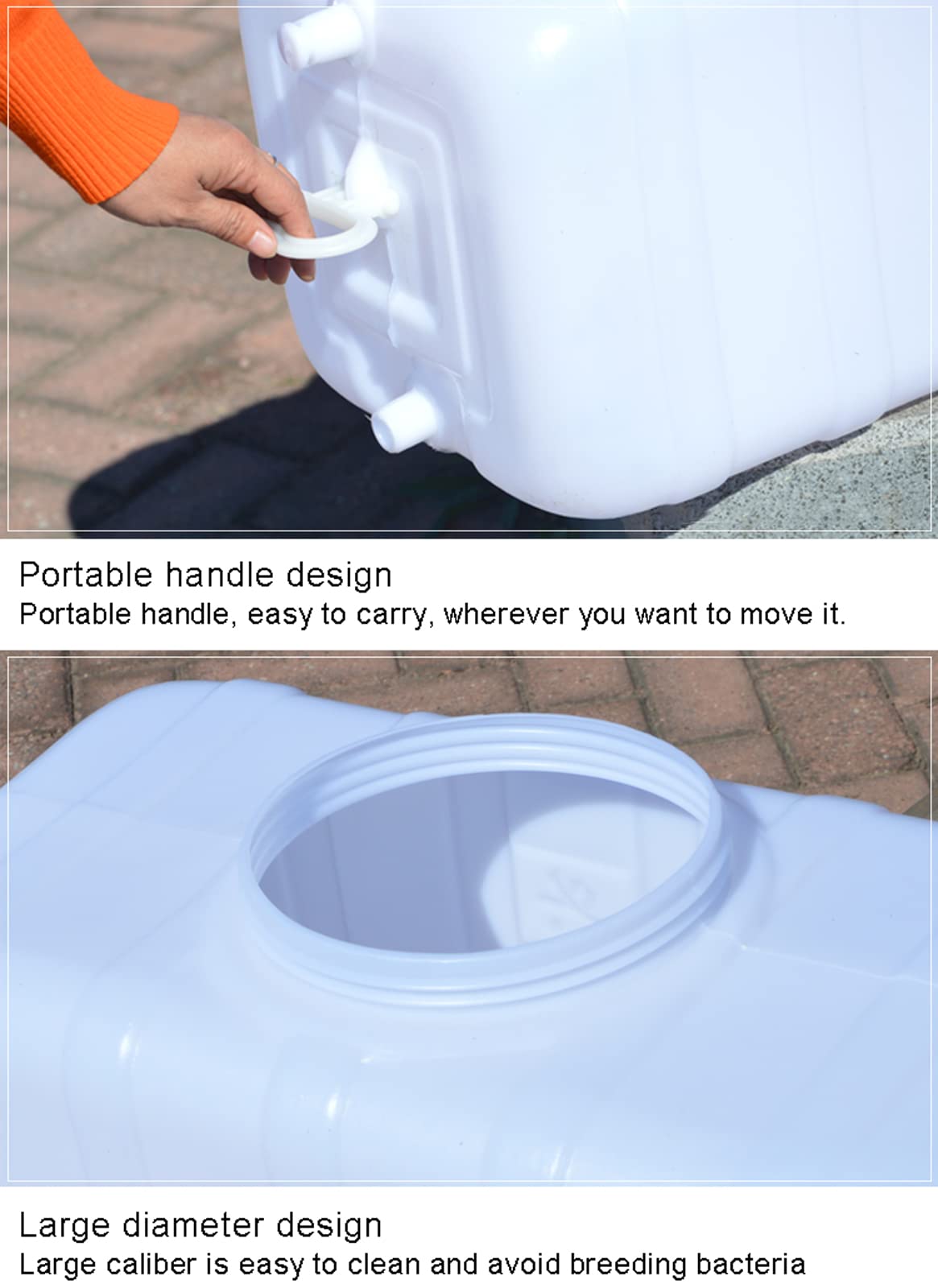 Plastikowe zbiorniki na wodę Pojemniki na wodę Pojemniki do przechowywania wody Campingowe i turystyczne pojemniki na wodę Wielofunkcyjne bidony na zimną wodę(Size:200L)