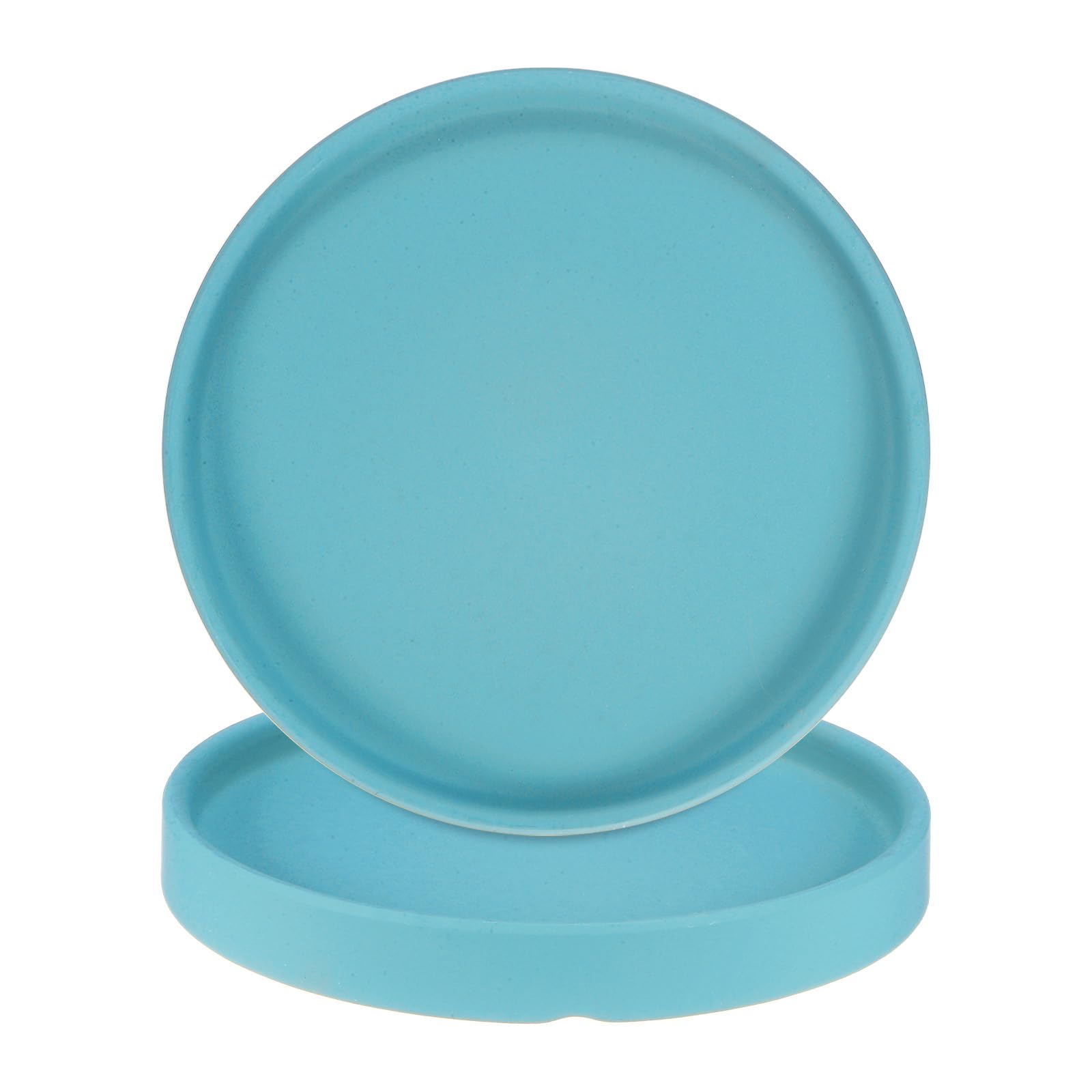 M METERXITY 2-Pack Ceramic Plant Saucer, 6.3 Inch 16cm Plant Water Catcher Tray