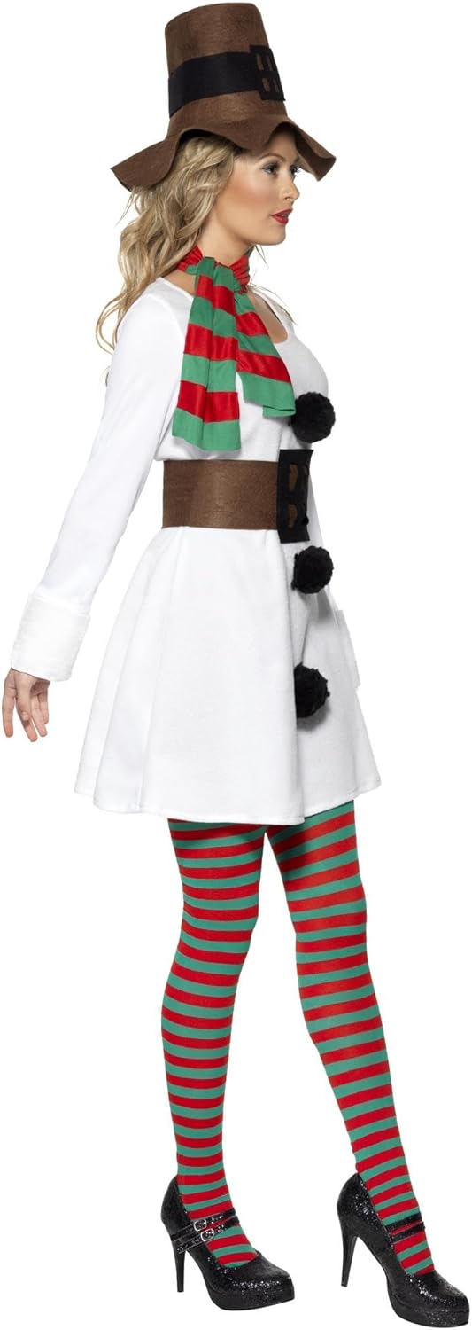 Smiffys Women's Miss Snowman Costume, Large (UK 16-18)