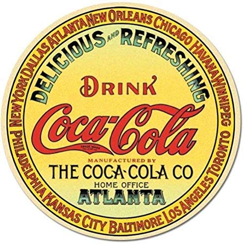 Imán redondo Desperate Enterprises Coca-Cola 3 pulgadas