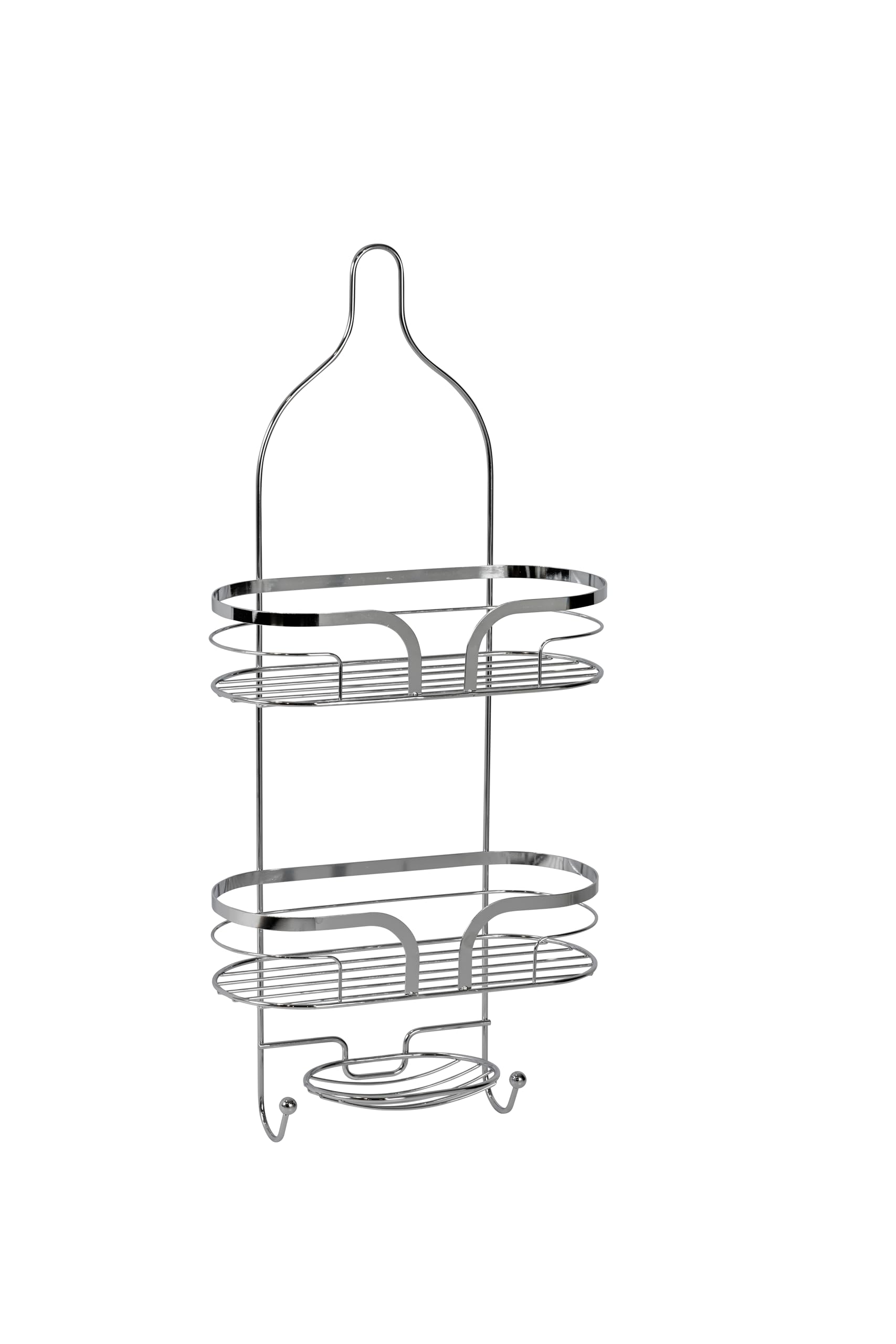 Showerdrape Dante Chrome Hanging Caddy with Soap Dish