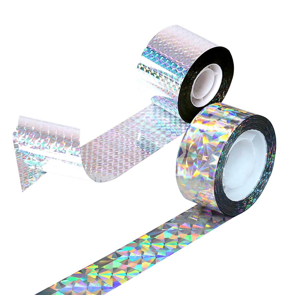 GiantGo Pack of 2 Reflective Bird Repellent Scare Tape, 2x 262 Feet Rolls to Keep Pigeons, Ducks, and Crows Away