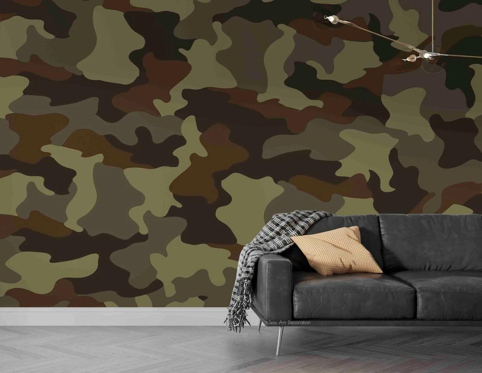 Papier peint personnalisé camouflage à effet 3D grand format 200x140