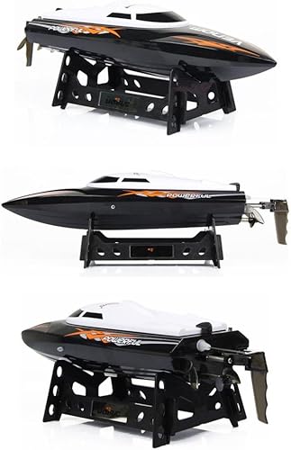 Miniatura 2 de Barco eléctrico a control remoto de alta velocidad Udirc de 24 GHz negro