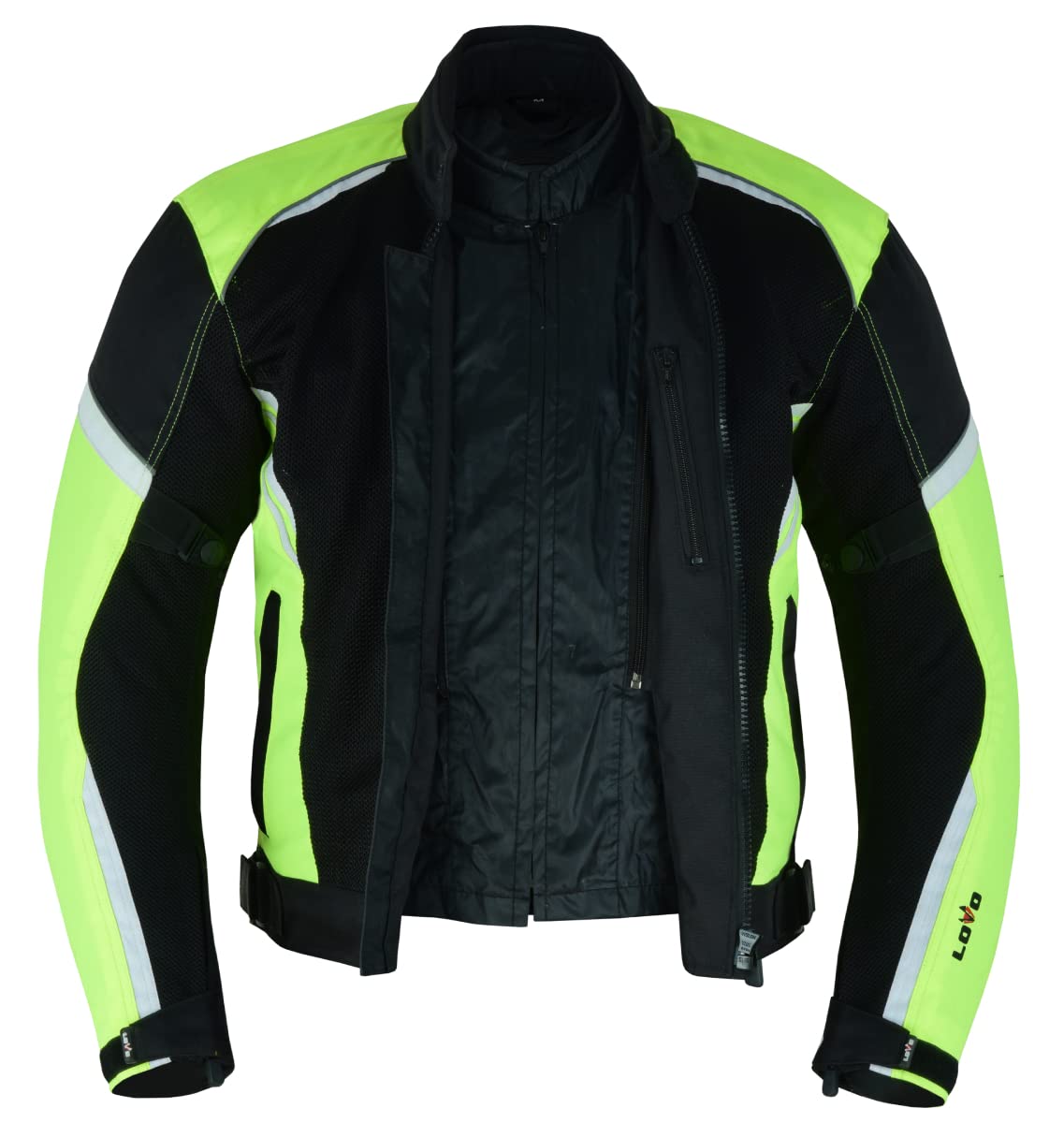 LOVO - Chaqueta Perforada Tricapa de Verano para Moto Unisex - Chaqueta Moto Verano Hombre y Mujer - Protección y Ventilación para Días Cálidos - Chaquetas de Verano Moto de Alta Protección