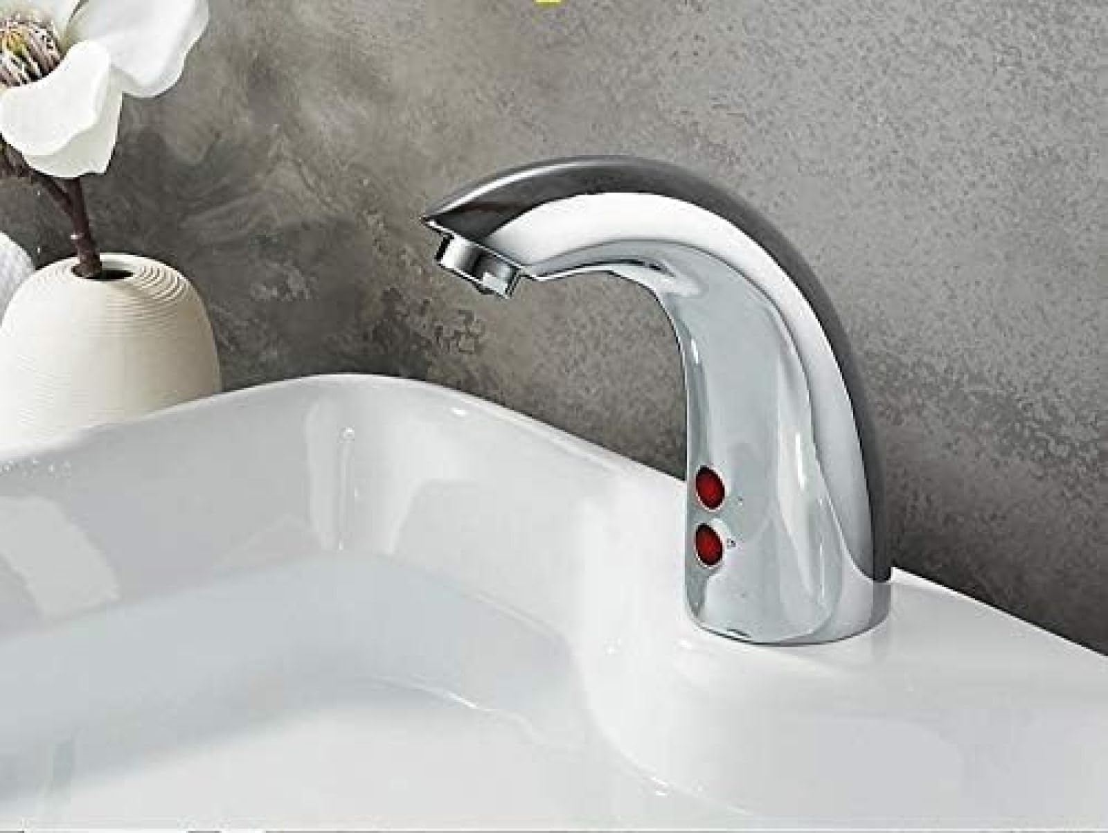 Robinets de salle de bain automatique avec mitigeur tactile et inductif