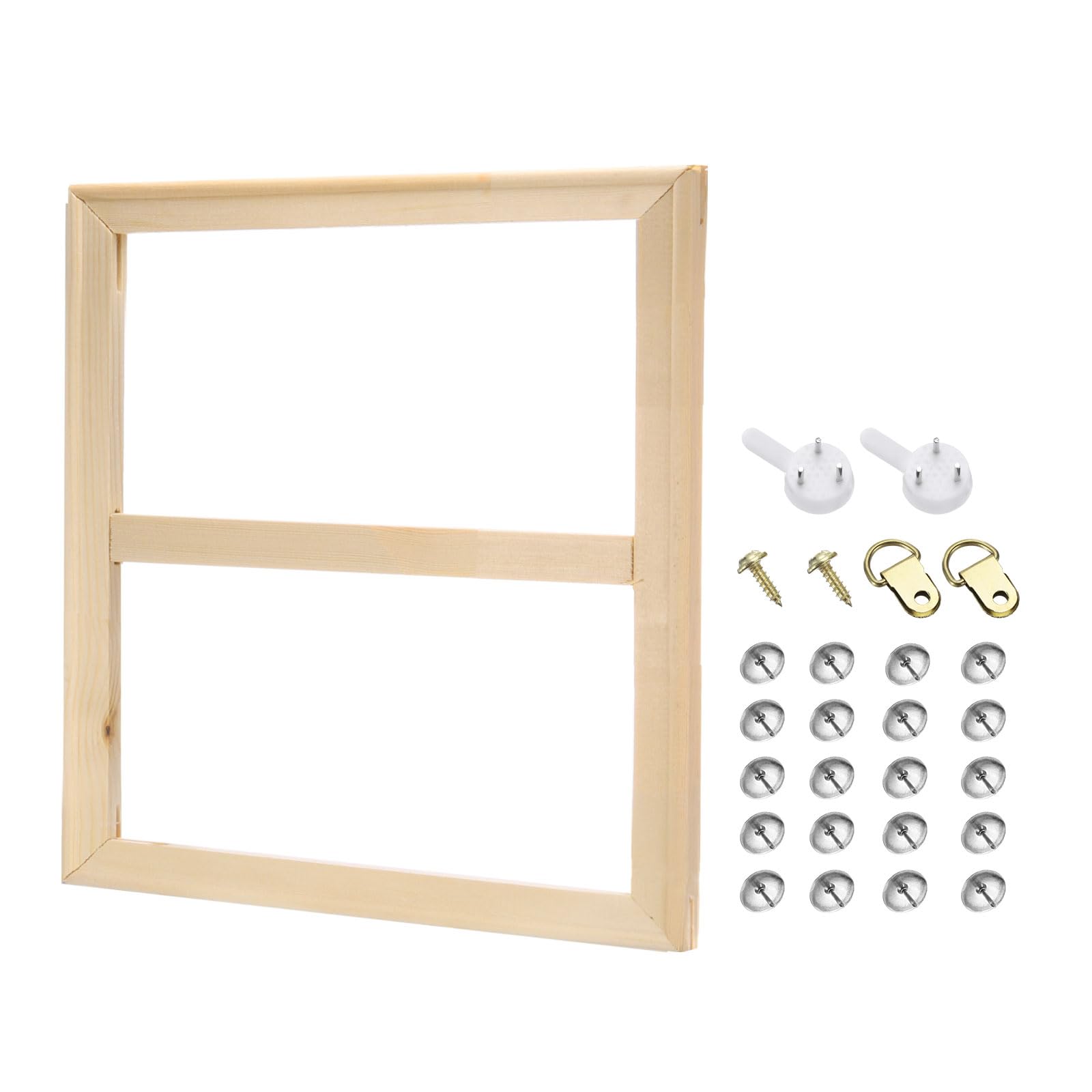 PATIKIL 12x12 inch Canvas Stretcher Bars, DIY Removable Wooden Canvas Frames Kit for Oil Paintings Poster Picture Photo, Arts Accessory, Paint by Numbers