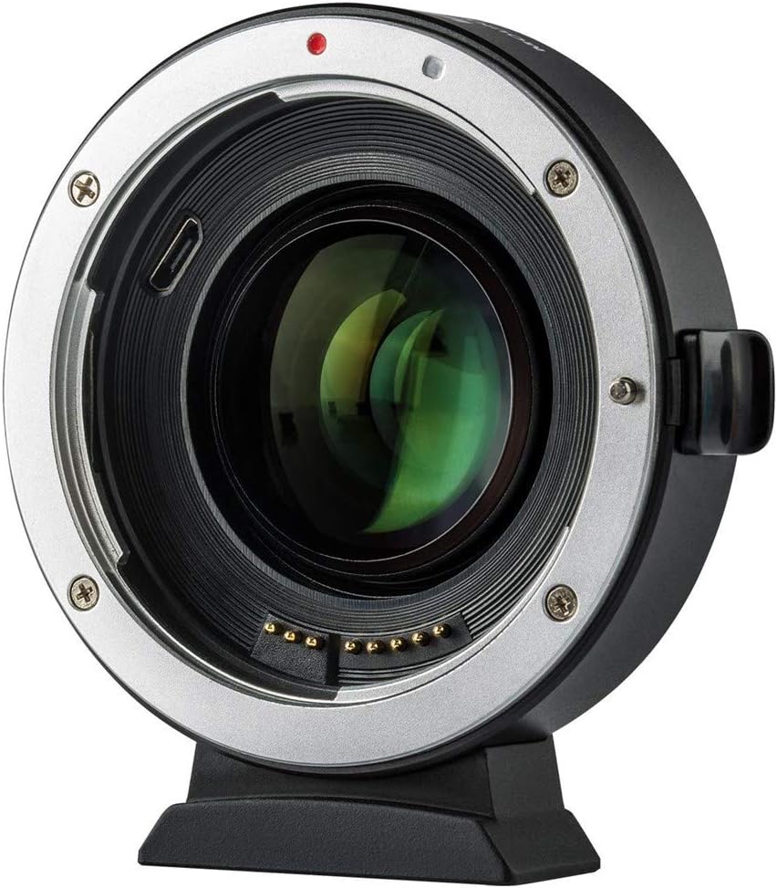 Lens Mount Adapter EF-EOS M2 Auto Focus 0.71x Speed Booster Compatible for CN EF Series Lens to EOS EF-M Mirrorless EOS M M2 M3 M5 M6 M10 M50 M100 Cameras