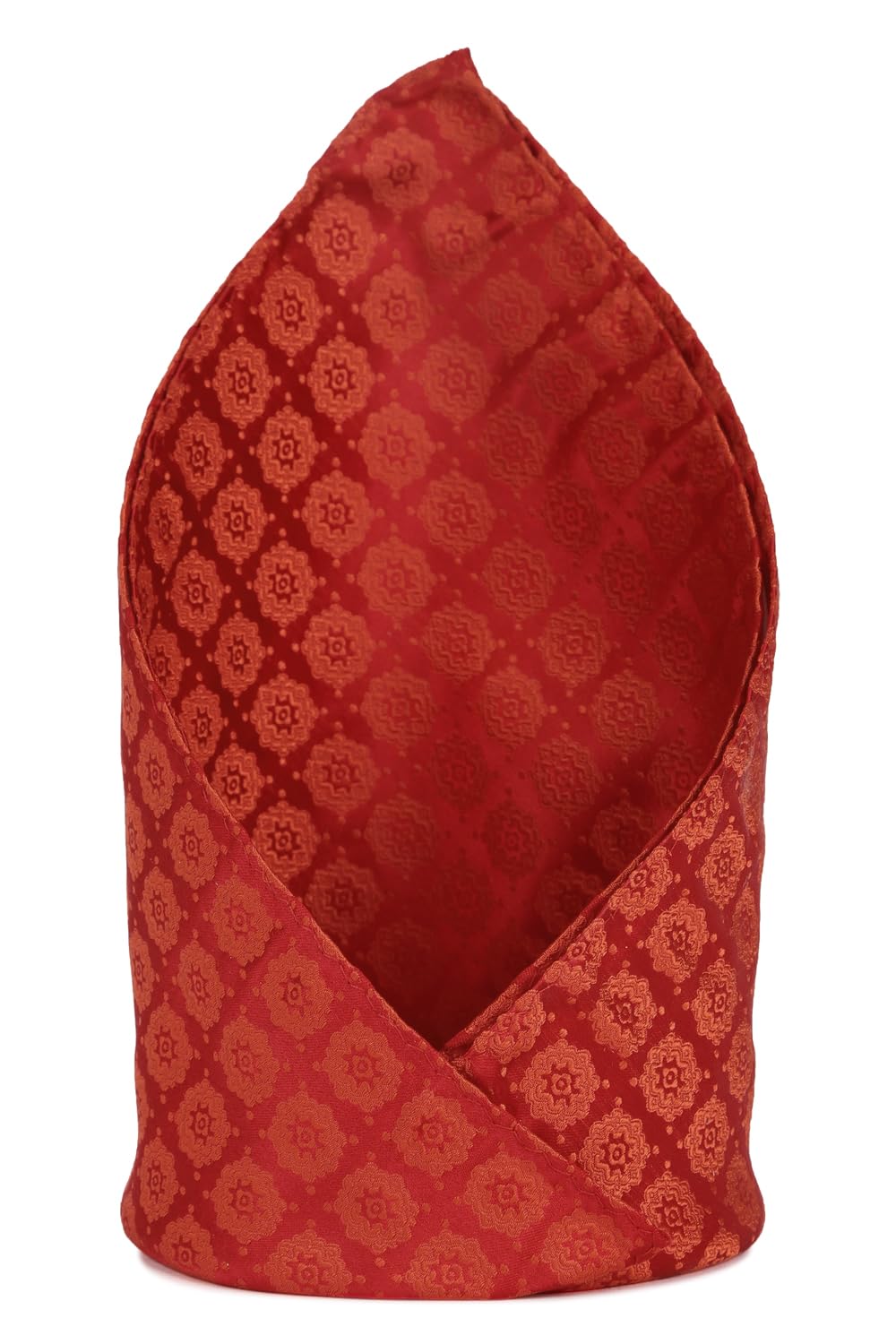 louis philippe Polyester Blend Men's Red Embroidered Party Formal Pocket Square, Free Size-picture-40