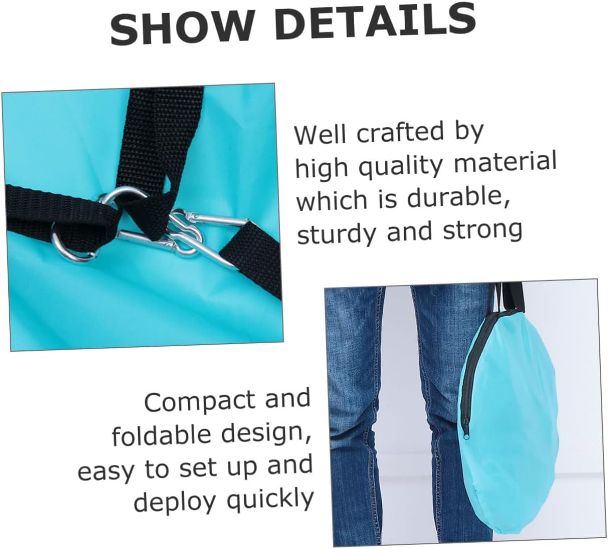 Sturdy Kayak Sail Compact Canoe Kayak Boat Wind Sail Uv Blocking Accessories Easy to