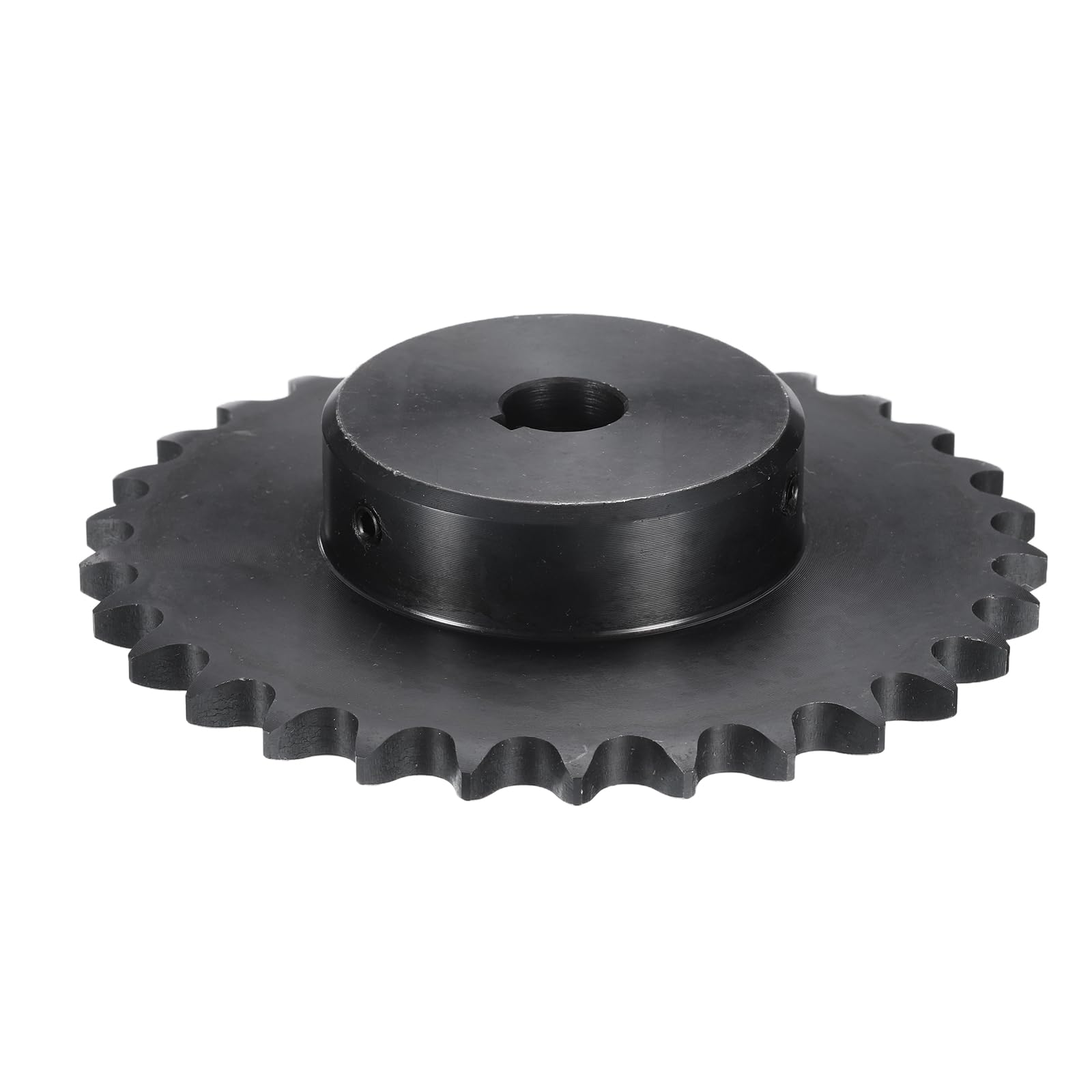 uxcell #40 Chain Roller Sprocket B Type, 5/8" Bore 30 Tooth Single Strand Chain Sprocket, Carbon Steel, Keyway with Set Screws