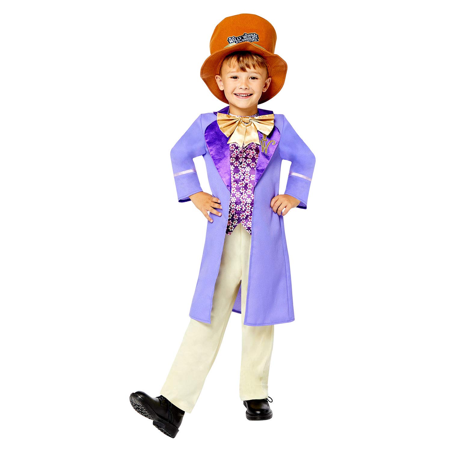 amscan Child Boys Official Warner Bros. Licensed Willy Wonka Fancy Dress Chocolate Factory Costume