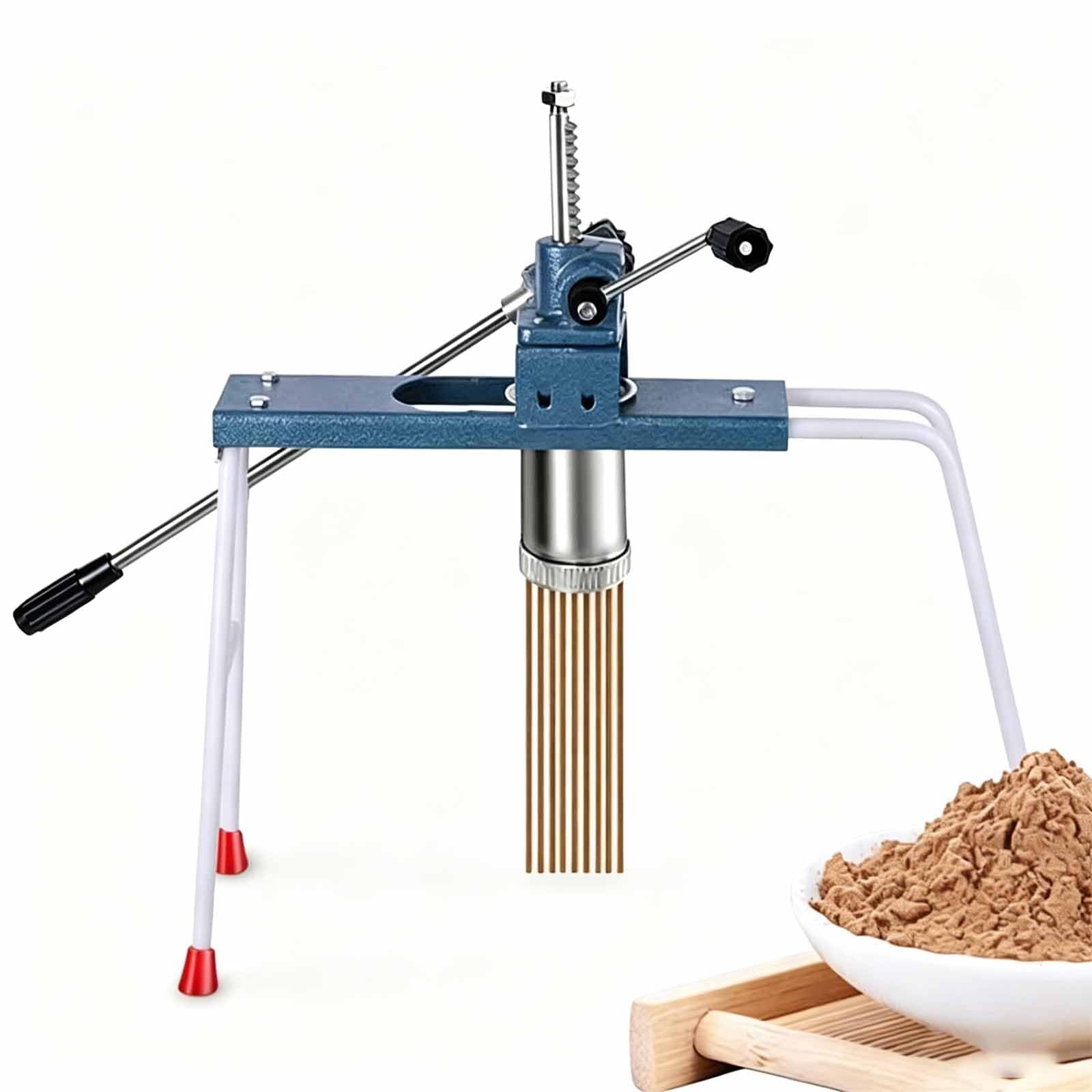 Máquina Manual para Hacer Incienso En Varitas, Herramienta para La Elaboración De Incienso, con 3 Placas De Molde De Diferentes Tamaños (2/2,5/3 Mm), Soporte Ajustable De 50 A 56 Cm, para