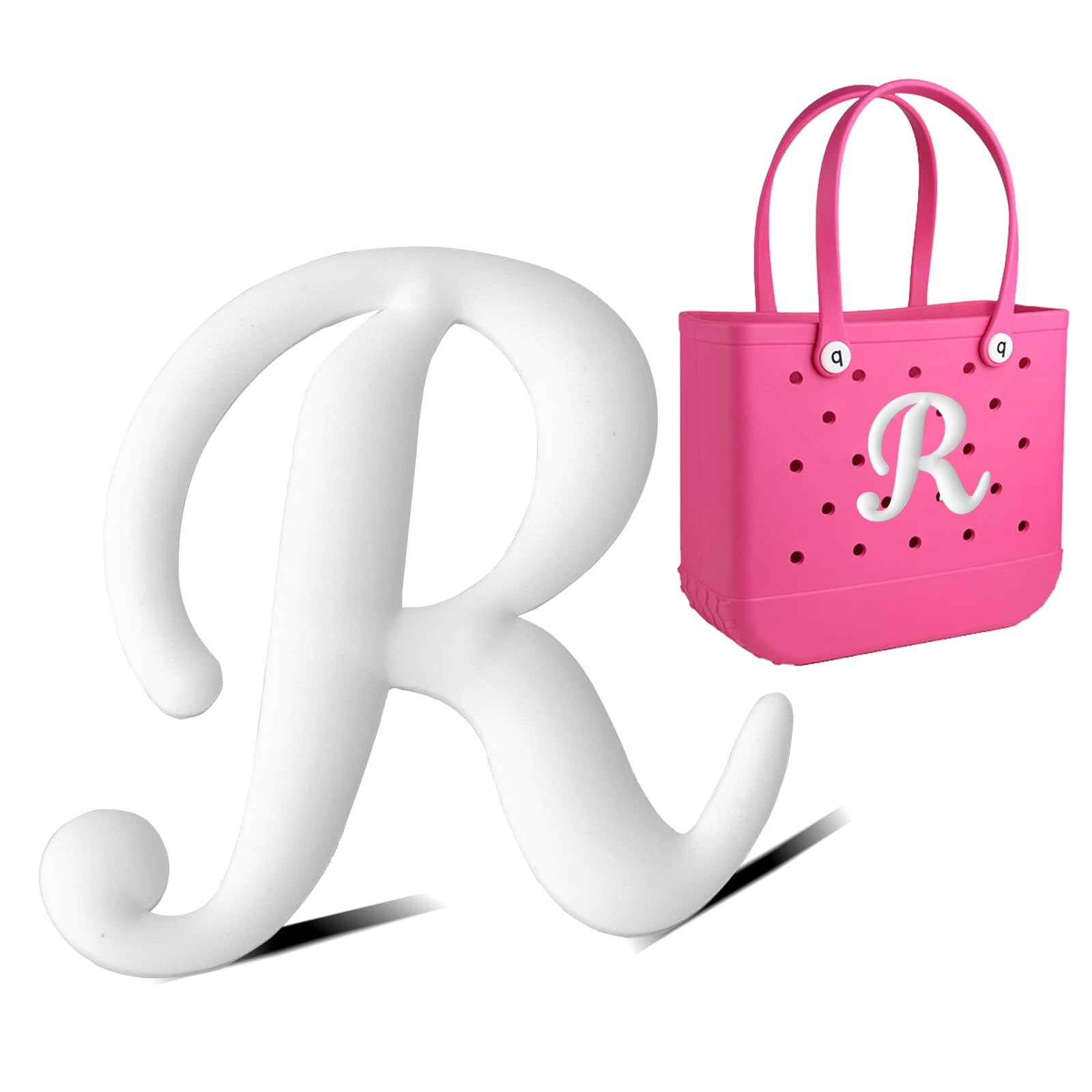 Letter Charms for Bogg Bag/Simply Southern Universal,Decorative Alphabet  Insert Accessories for Bogg Rubber Beach Tote Bag,DIY Your Name Initials