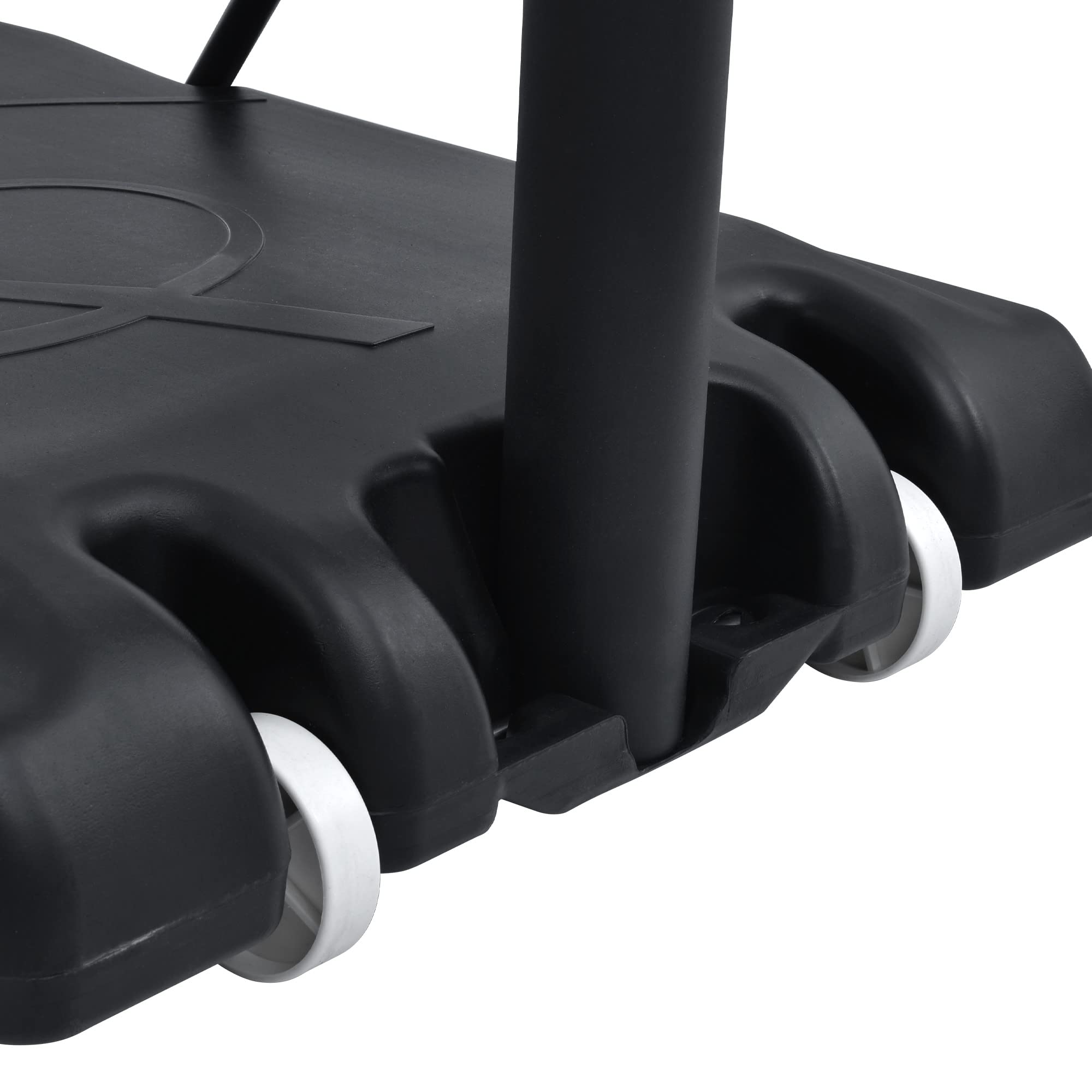 Tzou Portable Basketball Hoop Adjustable Height 4.76-10ft Outdoor Waterproof Basketball Hoop System with LED Lights for Kids Teen Gifts Black