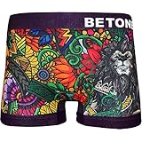 [ビトーンズ] ボクサーパンツ メンズ 男性 下着 紳士 クリスマス プレゼント 2025年 ギフト フリーサイズ 立体成型 速乾 プリント 蒸れ軽減 タグレス 伸縮性 ブランド オシャレ かわいい 総柄 派手 (Crazy Ferret限定復刻 GRACEFUL) FREE:ネイビー