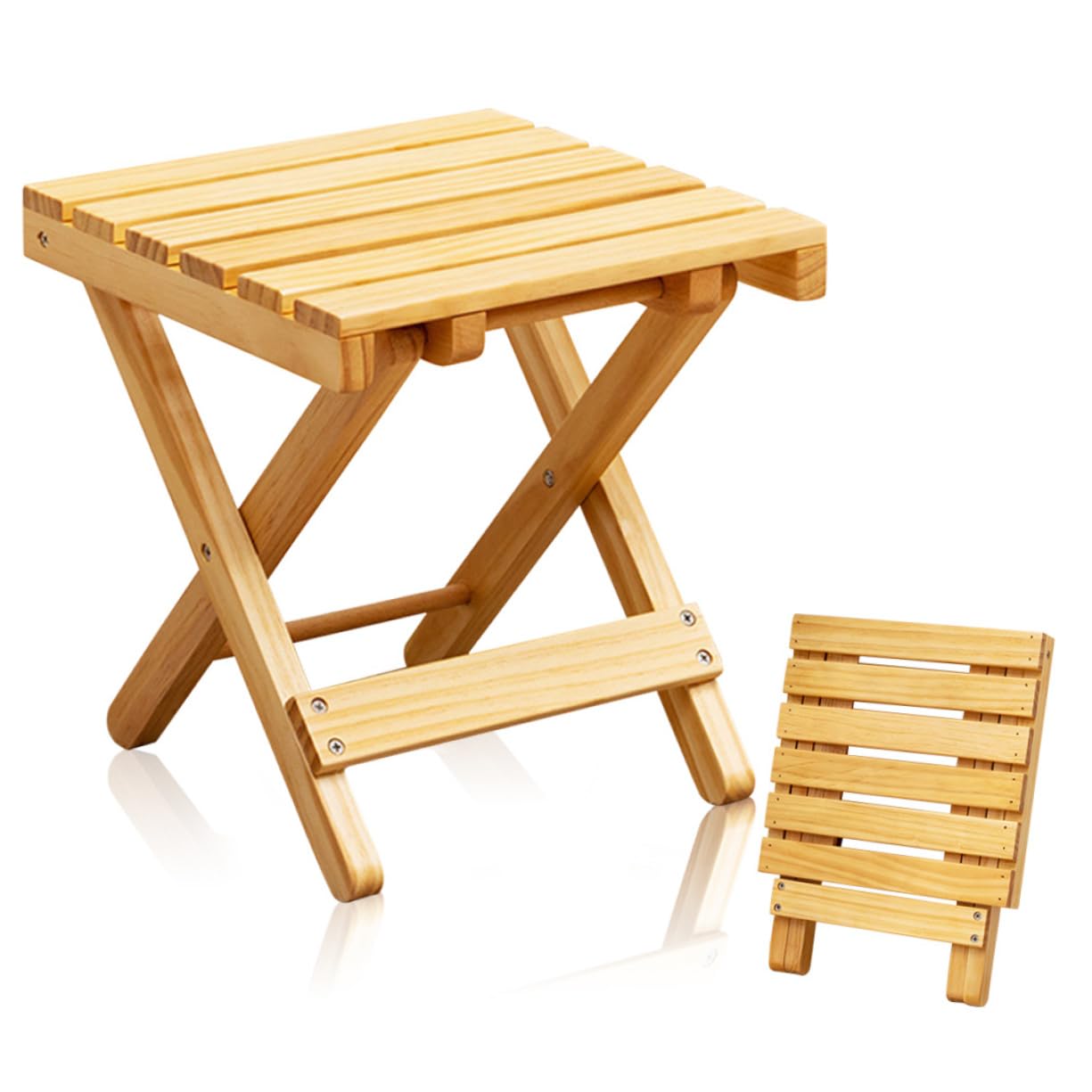 Table basse de camping en bois pour pique-nique et balcon