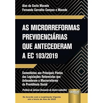 Capa do livro Microrreformas Previdenciárias que Antecederam a EC 103/2019, As